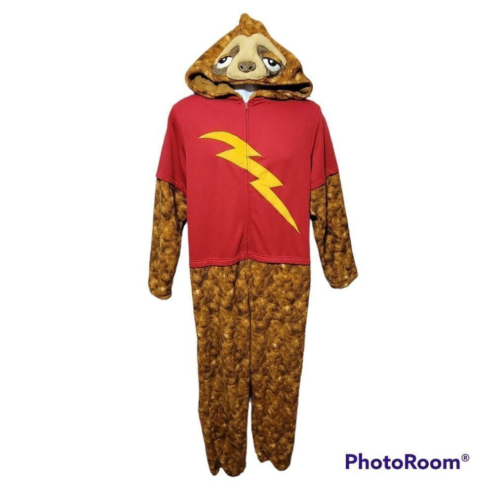 Briefly Stated Pajama Halloween Costume Sleepy Sloth Mens Medium 1 Piece Cosplay